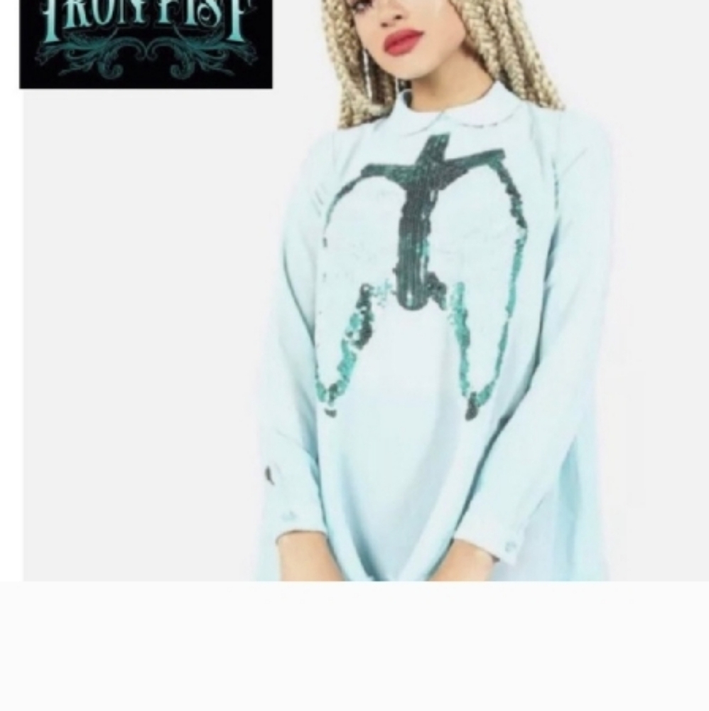 Iron Fist BNWT Mermaid Oversized Walking Dress. M Oversized - Picture 4 of 4